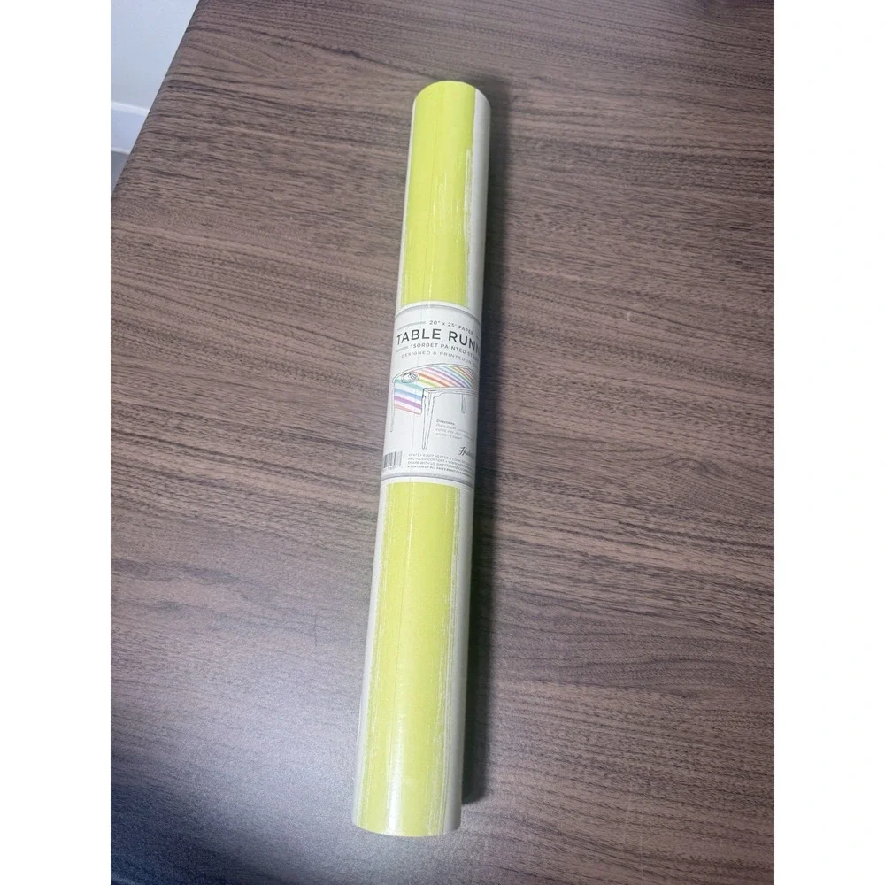 Hester & Cook Sorbet Painted Stripe Table‎ Runner Roll 20in x 25ft